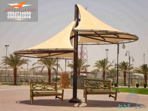 مؤسسة رواد الظل لتنفيذ وتركيب المظلات مظلات سيارات مظلات مواقف سيارات والسواتر وجميع أعمال الحداده