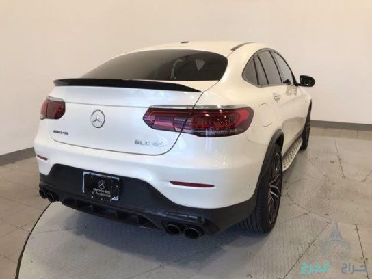 Clean Benz 2020 Glc 43 AMG Coupe white color