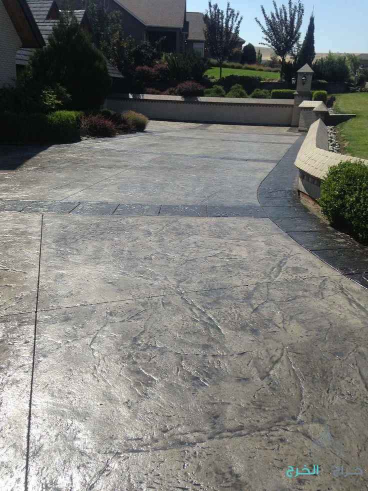 stamped concrete خرسانة المختومة 