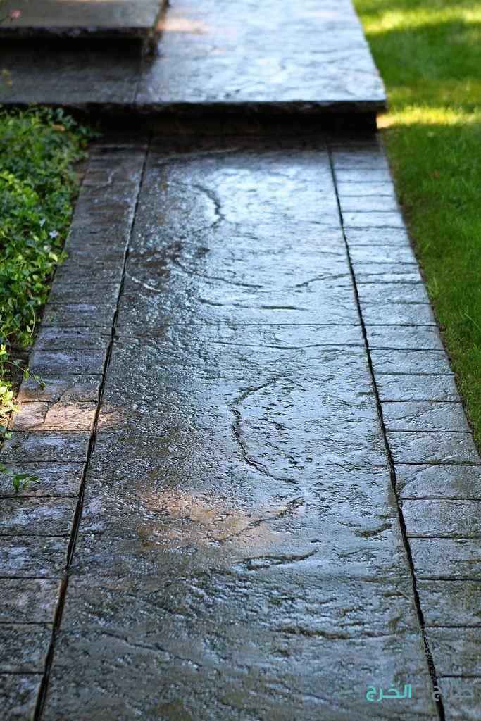 stamped concrete خرسانة المختومة 