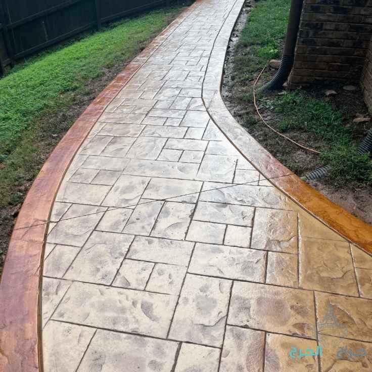 stamped concrete خرسانة المختومة 