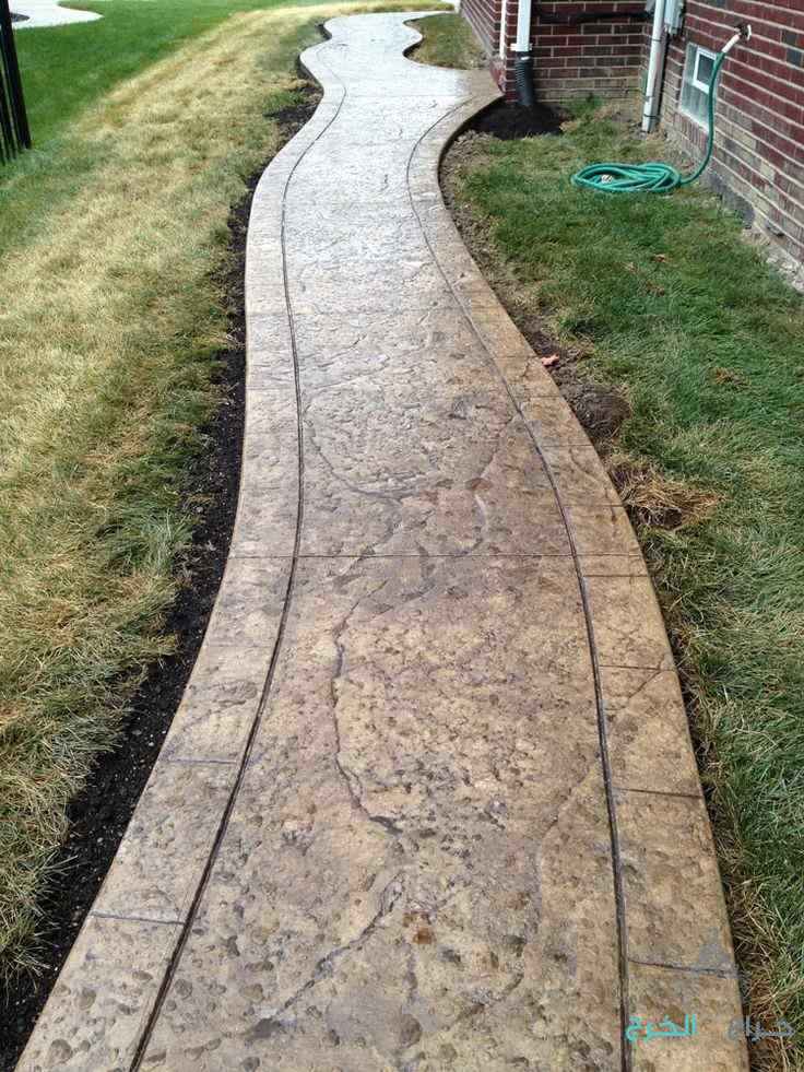 stamped concrete خرسانة المختومة 