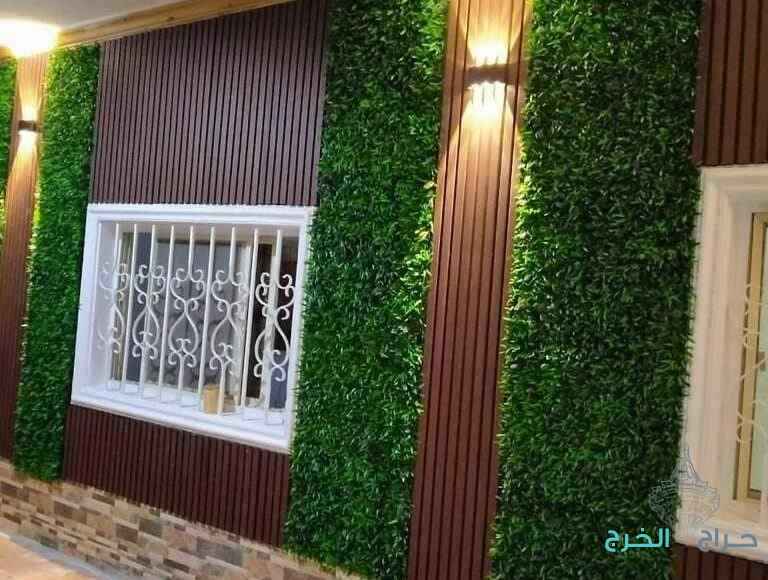 جدران خشبية بديكورات نباتية فاخرة