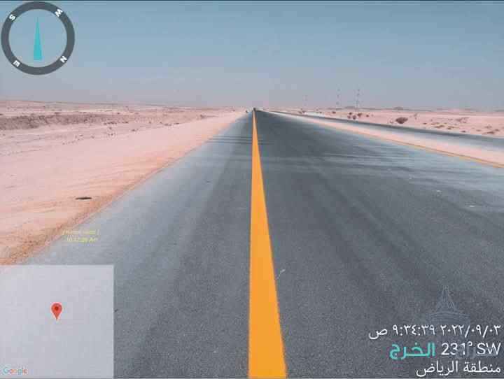 تخطيط طرق ومحطات الوقود ومواقف السيارات ورسم ذوي الاحتياجات الخاصة