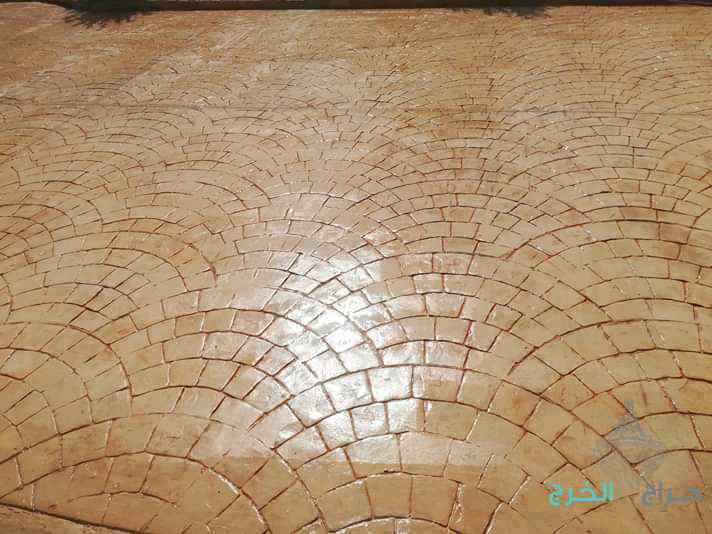 صبة مطبوعة شغل ديكورات خرسانية مطبوعة ميزانية