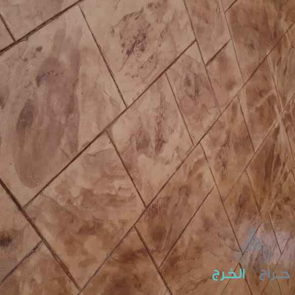 صبة مطبوعة شغل ديكورات خرسانية مطبوعة ميزانية