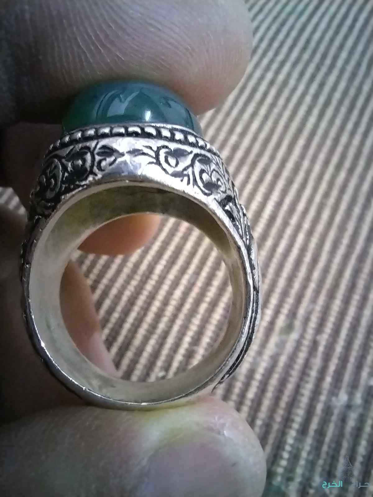 خاتم جاد يشم اخضر