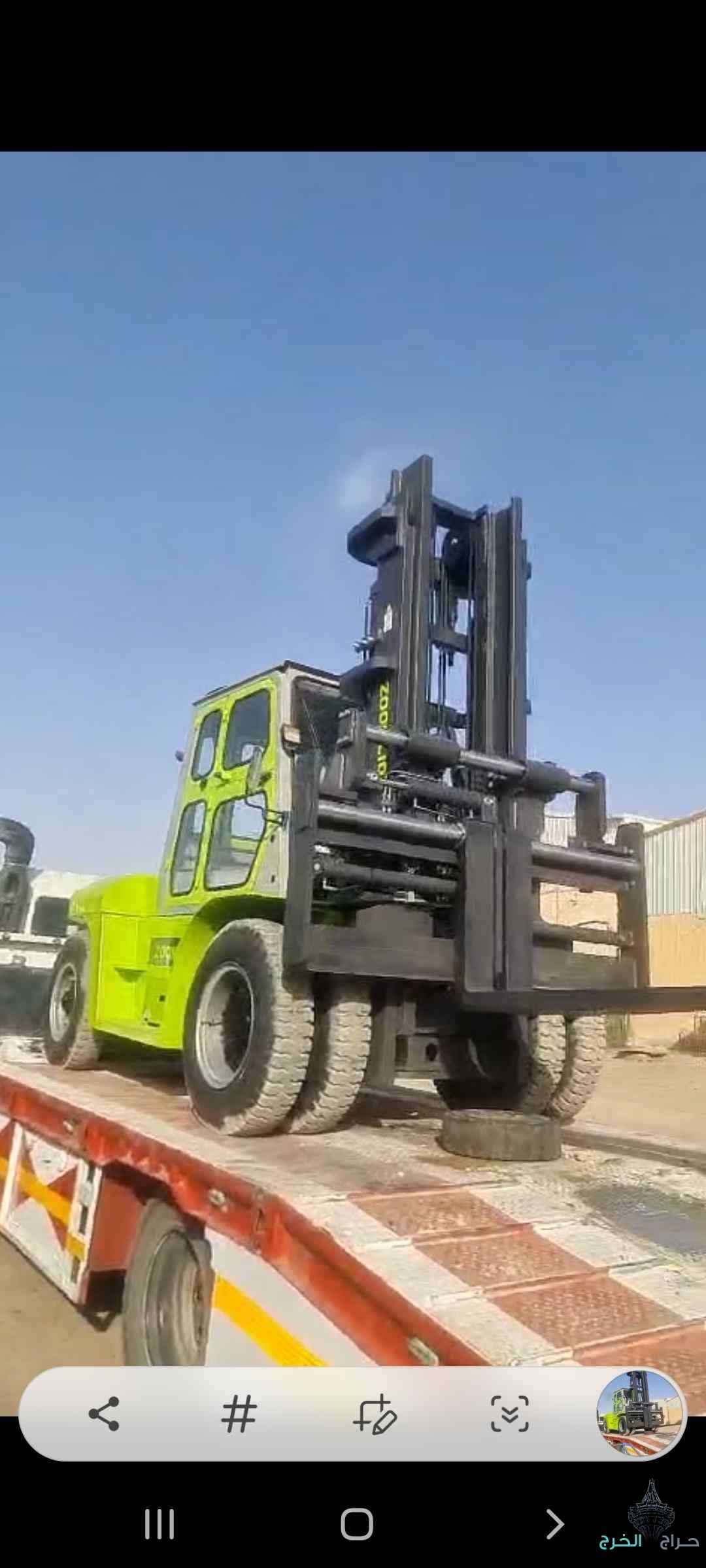 إيجار رافعات شوكيه كرينات تليهندر تورلايت سيز لفت مان لفت 