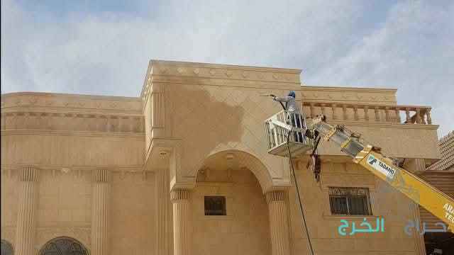 تخشين الخرسانه والاعمده تنظيف الحجر بالرمال