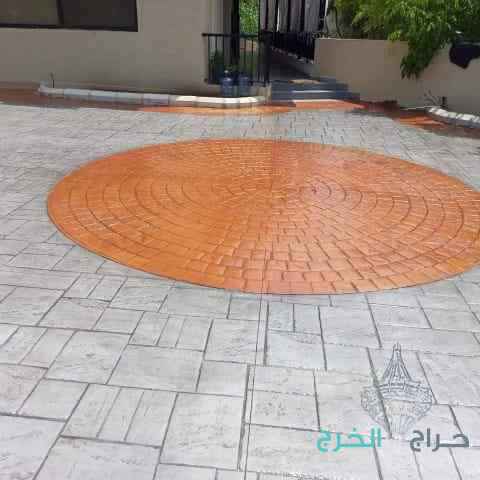 صبة مطبوعة شغل ديكورات خرسانية مطبوعة ميزانية