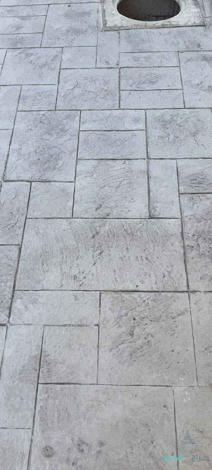 صبة مطبوعة شغل ديكورات خرسانية مطبوعة ميزانية
