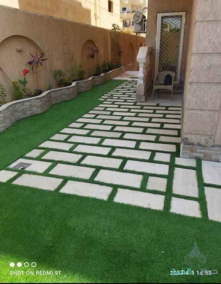 فني عشب حدايق صطوح فني منزلي 