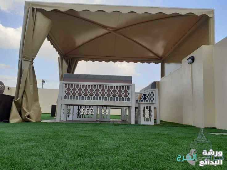 مظلا سواتر وجميع اعمال الحداده 