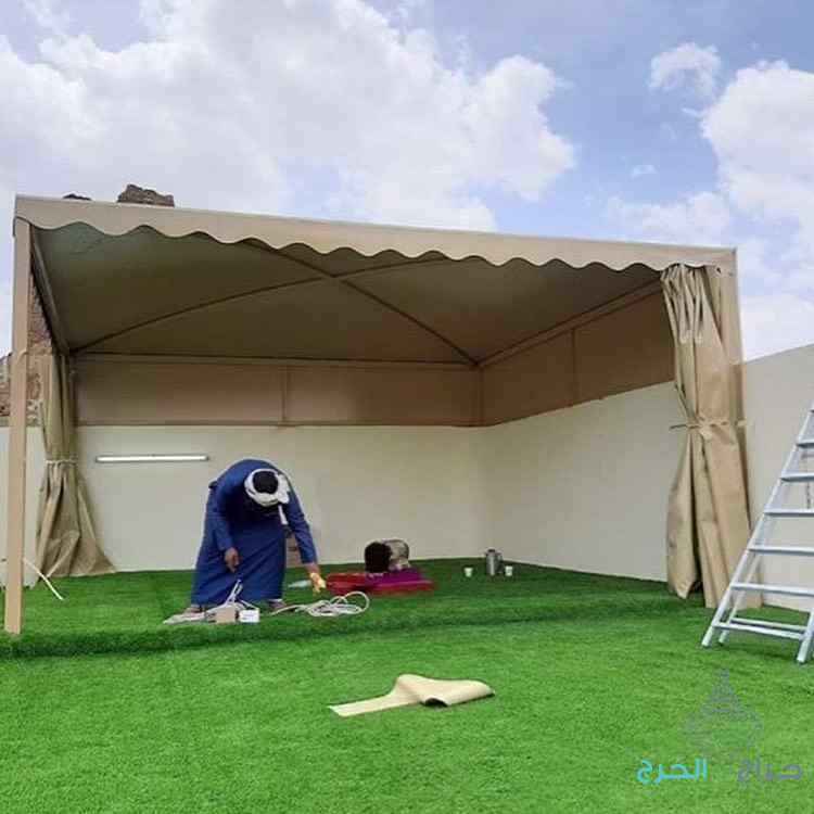 مظلا سواتر وجميع اعمال الحداده 