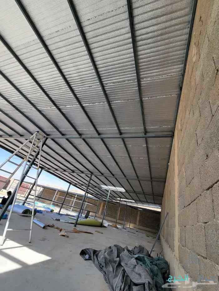 مظلات وسواتر هناجر برجولات بيوت شعر وجميع اعمال الحداده 