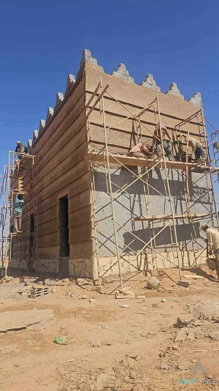 معلمين قطع لبن طين وتليوسات تراثيه
