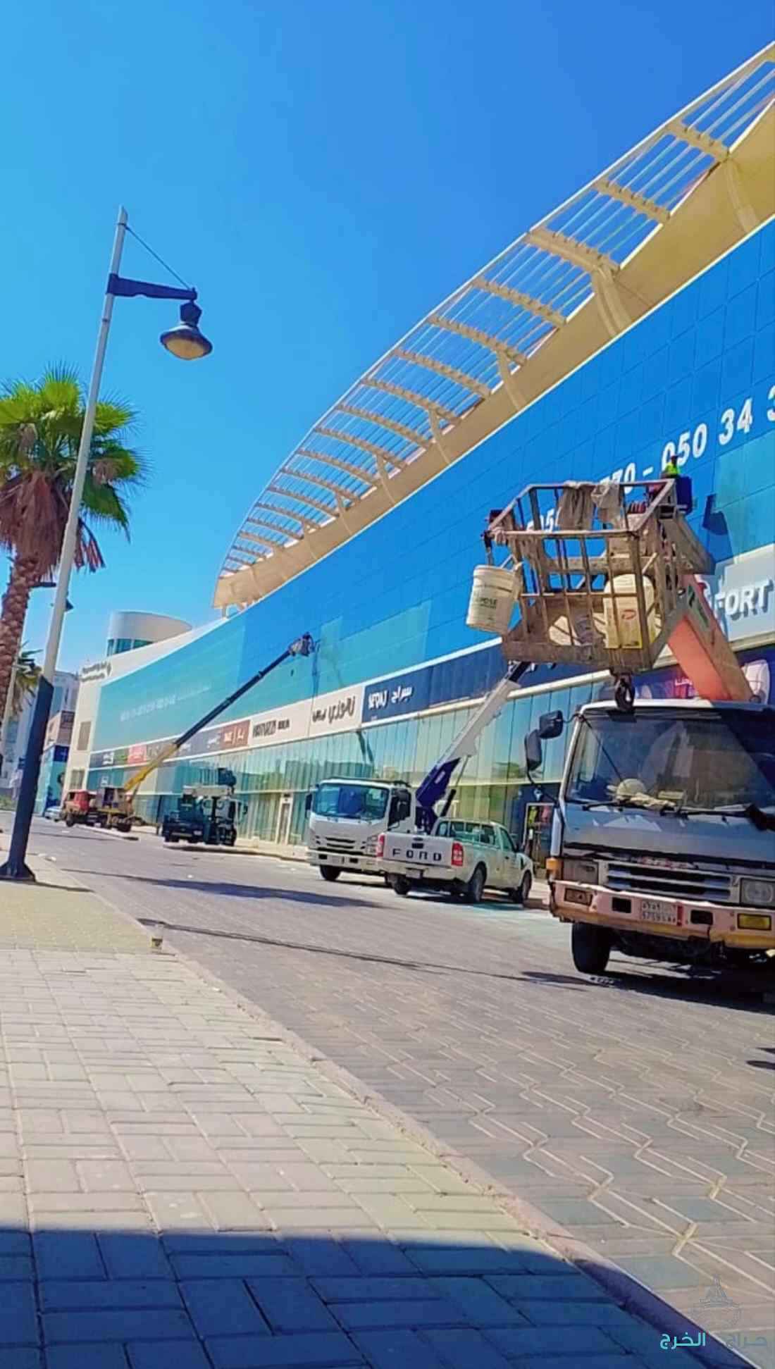 تنظيف واجهات زجاجيه مع الكلادنك