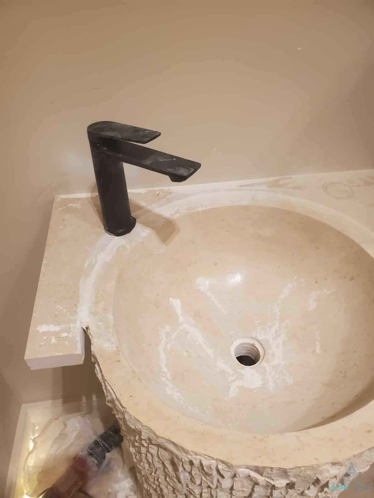 حجر طبعي طاولات مغاسل رخام اتصل نصل 