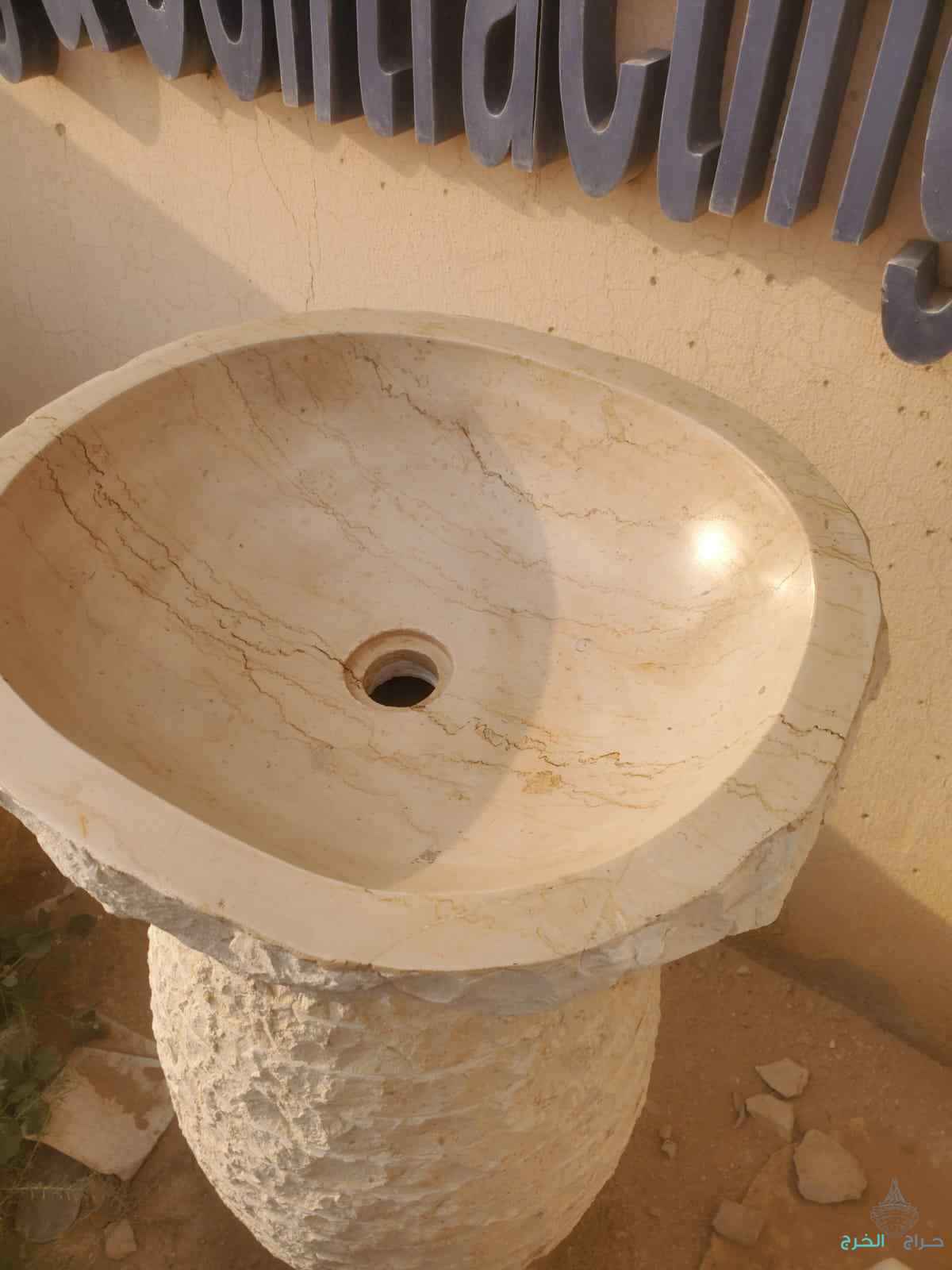 مغاسل رخام حجر طبعي طاولات 