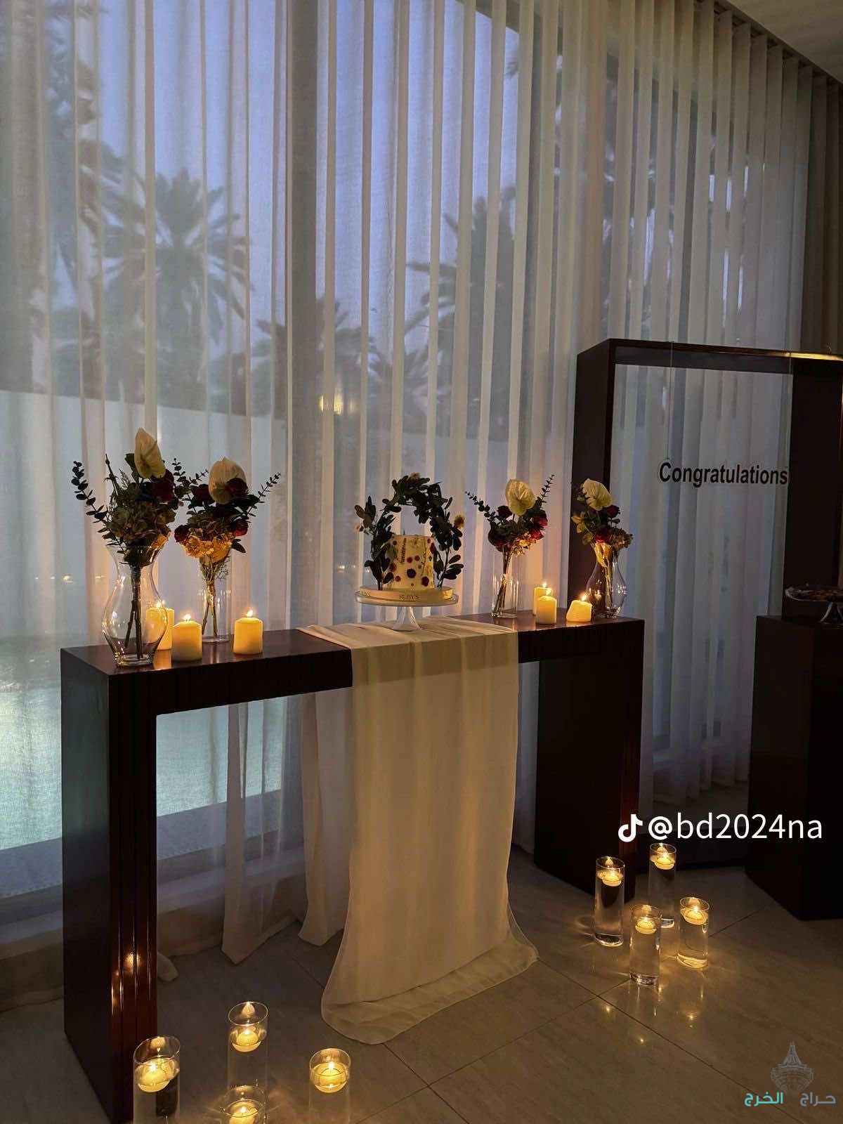 ديكورات وطاولات استقبال للإيجار بأسعار حلوة 