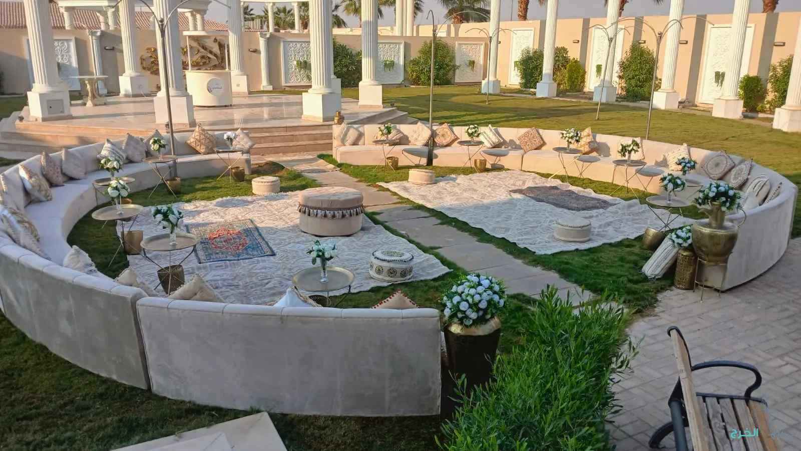 تأجير خيم شعبيه خيم اوروبيه جلسات مغربيه كنب مستطيل كنب داري 