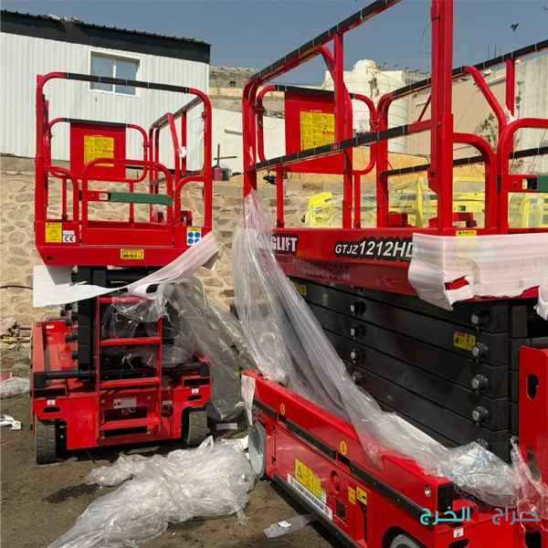 سيزر لفت 10متر12متر14متر16متر كهرباء للايجار 