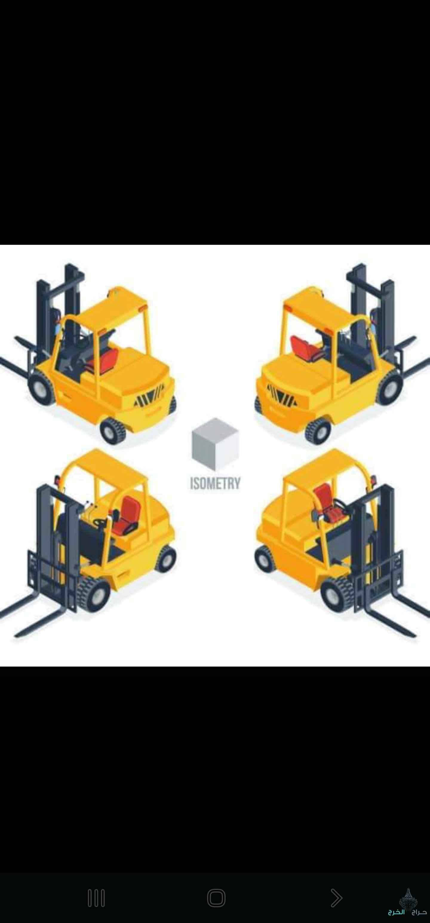 تأجير رافعات شوكية سيزر لفت مان لفت ببكات كرينات جميع الاحجام