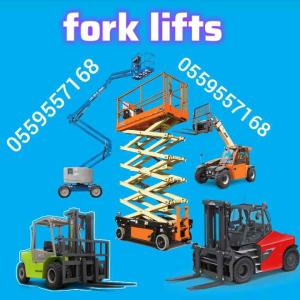 Forklift rental Man lift scissors lift for rent