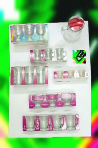 كؤوس وأباريق زجاجية glass cups, mugs, jugs 