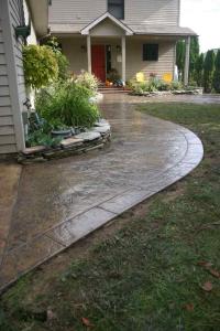 stamped concrete خرسانة المختومة 