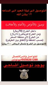 توصيل اضاحي