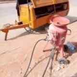 تخشين الخرسانه والاعمده تنظيف الحجر بالرمال 