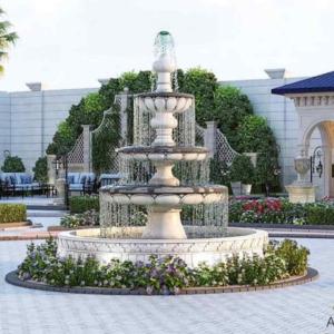 تصميم شلالات ونوافير وجلسات 